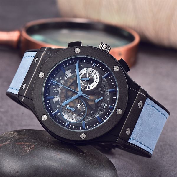 men's watches sapphire business fashion six hands 47nn hollow multi-function calendar waterproof belt watches, Slivery;brown
men's watches sapphire business fashion six hands 47nn hollow multi-function calendar waterproof belt watches, Slivery;brown