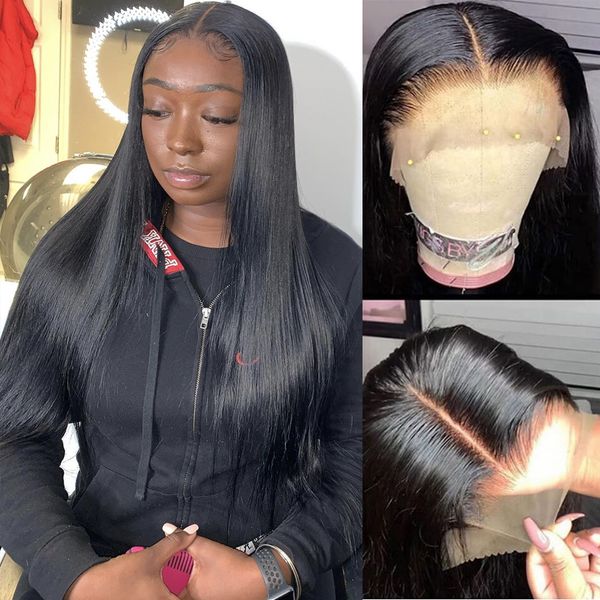 bone straight 13x4 lace front human hair wigs for black women 4x4 lace closure wig brazilian hair pre plucked wig bleached knots, Black;brown
bone straight 13x4 lace front human hair wigs for black women 4x4 lace closure wig brazilian hair pre plucked wig bleached knots, Black;brown