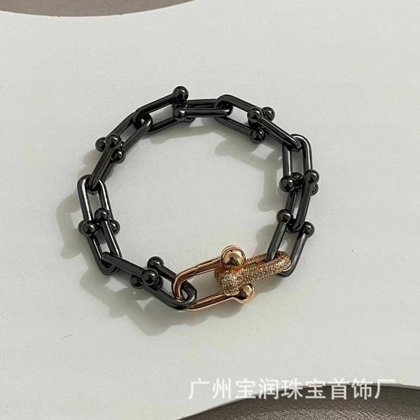 selling item tiffay hardwear series s925 sterling silver fashion diamond black gold horseshoe u-shaped bracelet
selling item tiffay hardwear series s925 sterling silver fashion diamond black gold horseshoe u-shaped bracelet