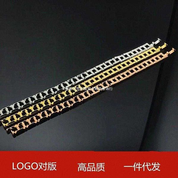 designer new 18k rose gold new hollow out geometric bracelet fashion versatile t couple qixi valentine's day gift with logo, Black
designer new 18k rose gold new hollow out geometric bracelet fashion versatile t couple qixi valentine's day gift with logo, Black