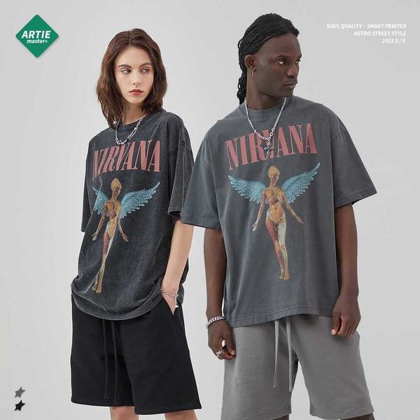 artie men's wear | 2023 new wash old rock band print short sleeve high street trendy brand t stussys, White;black
artie men's wear | 2023 new wash old rock band print short sleeve high street trendy brand t stussys, White;black