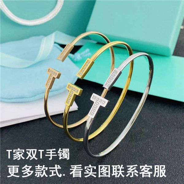 designer new tiffay double bracelet plated with 18k rose gold and diamond elastic opening is versatile, Black
designer new tiffay double bracelet plated with 18k rose gold and diamond elastic opening is versatile, Black