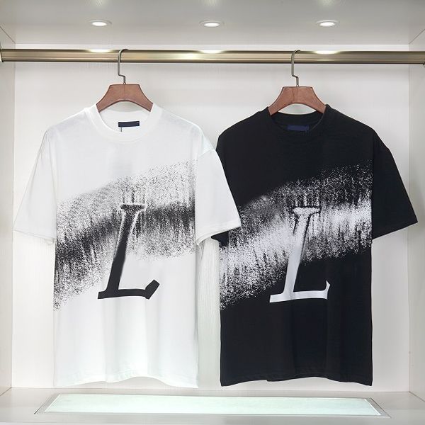 

2023 Men Designer T Shirt Women Fashion Trend Casual T Shirts Letters Street Designer Loose Sleeve Couple shirts Asian Size 2XL, White