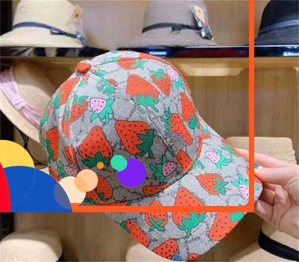 

81strawberry baseball caps man's cotton cactus classic letter Ball caps summer women sun hats outdoor adjustable Snapback Cap girl's cute visor995583, Cl. 3