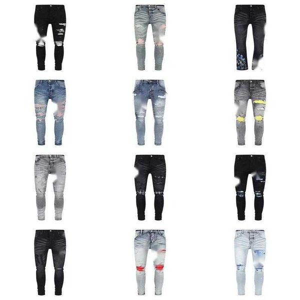 luxurys designers jeans distressed france fashion pierre straight men's biker hole stretch denim casual jean men skinny pants elasticit, Blue
luxurys designers jeans distressed france fashion pierre straight men's biker hole stretch denim casual jean men skinny pants elasticit, Blue