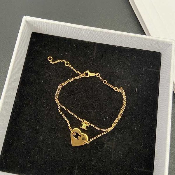 star moon ce arc de triomphe heart shaped double layer chain simple atmosphere cool light wind fashion bracelet, Golden;silver
star moon ce arc de triomphe heart shaped double layer chain simple atmosphere cool light wind fashion bracelet, Golden;silver