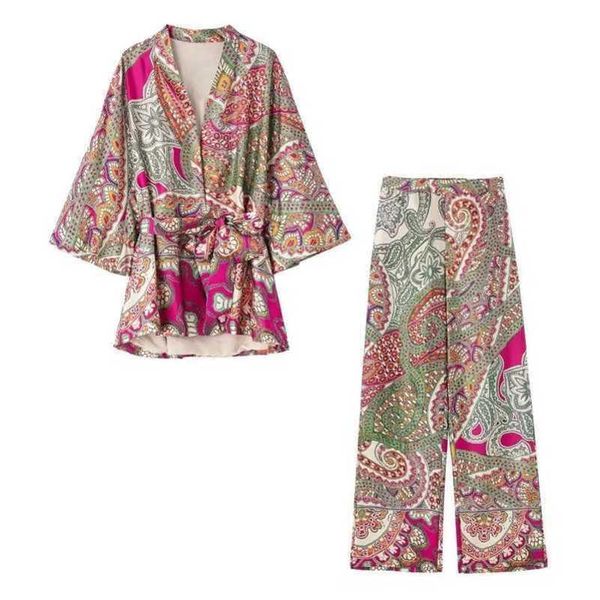 2022 summer new style belt print kimono style outerwear pants set for women 7806273, Black;gray
2022 summer new style belt print kimono style outerwear pants set for women 7806273, Black;gray