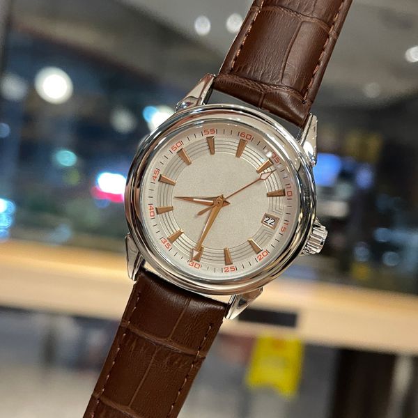 new men's watch designer men's famous brand watch japanese quartz movement watch 40mm stainless steel waterproof watch italian cat, Slivery;brown
new men's watch designer men's famous brand watch japanese quartz movement watch 40mm stainless steel waterproof watch italian cat, Slivery;brown