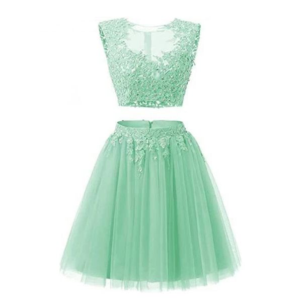 short two piece homecoming dresses illusion mini prom dress lace applique tulle crystal sequins birthday graduation cocktail party gown, Blue;pink
short two piece homecoming dresses illusion mini prom dress lace applique tulle crystal sequins birthday graduation cocktail party gown, Blue;pink