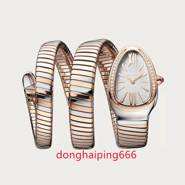 luxury women watch quartz movement snake watches diamond bezel silver rose gold stainless steel female lady wristwatches, Slivery;brown
luxury women watch quartz movement snake watches diamond bezel silver rose gold stainless steel female lady wristwatches, Slivery;brown