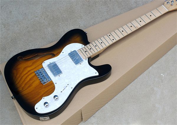 custom shop ash body sunburst telecater jazz electric guitar semi hollow body rosewood fingerboard 2 standard pickups f hole
custom shop ash body sunburst telecater jazz electric guitar semi hollow body rosewood fingerboard 2 standard pickups f hole