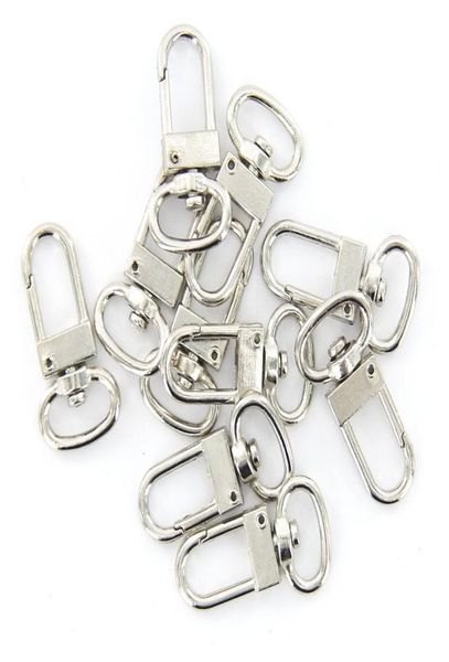 50 pcs swivel carabiner hook silver color key chains sleutelhanger key ring 18mm x 33 mm6537332, Slivery;golden
50 pcs swivel carabiner hook silver color key chains sleutelhanger key ring 18mm x 33 mm6537332, Slivery;golden