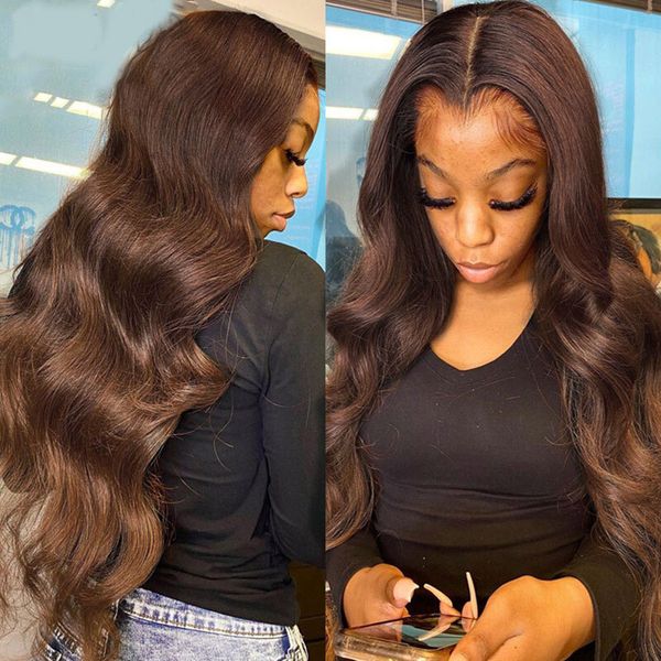 chocolate brown 13x4 lace frontal human hair wigs for women body wave hd transparent 360 full lace front human wig on sale, Black;brown
chocolate brown 13x4 lace frontal human hair wigs for women body wave hd transparent 360 full lace front human wig on sale, Black;brown