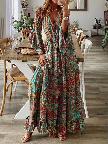 flare 2023 bohemian sleeves printed v-neck high waist holiday dress fragmented flower women's long dress7uo9, Black;gray
flare 2023 bohemian sleeves printed v-neck high waist holiday dress fragmented flower women's long dress7uo9, Black;gray