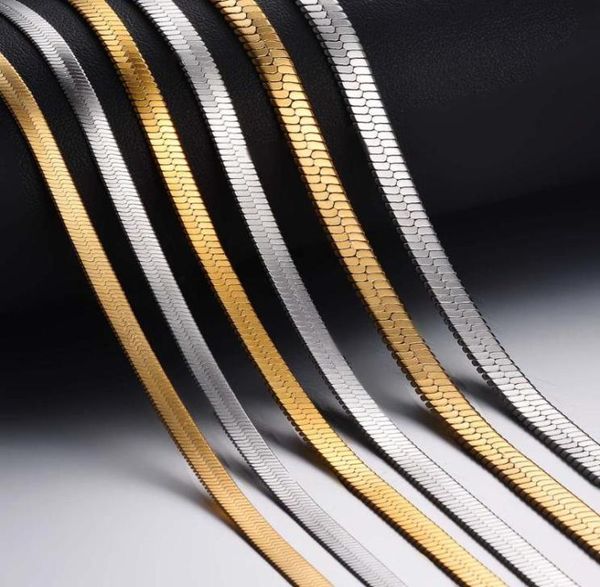 chokers 1 piece width 4mm5mm6mm stainless steel flat chain necklace jewelry for men women not allergic8599098, Golden;silver
chokers 1 piece width 4mm5mm6mm stainless steel flat chain necklace jewelry for men women not allergic8599098, Golden;silver
