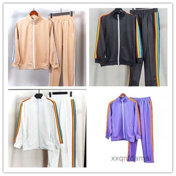 men's tracksuits palm fashion trend side stripes couples sportswear casual suits angels 10, Gray
men's tracksuits palm fashion trend side stripes couples sportswear casual suits angels 10, Gray