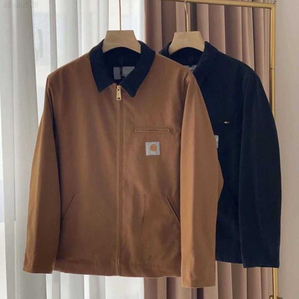 mens jackets designer zipper jacket american work clothes men women lapel pocket coat fashion cardigan coats, Black;brown
mens jackets designer zipper jacket american work clothes men women lapel pocket coat fashion cardigan coats, Black;brown