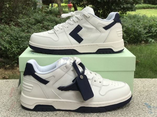outdoor sports shoes ow out of office white navy blue low leather sneakers with original box
outdoor sports shoes ow out of office white navy blue low leather sneakers with original box