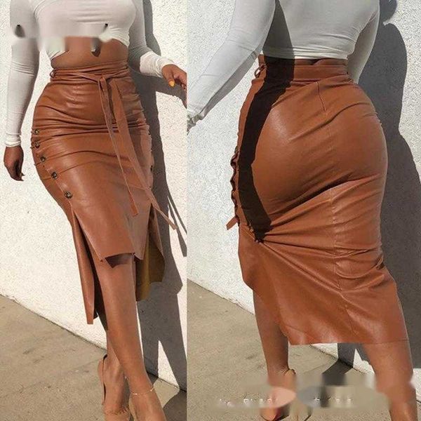 leather wepbel women skirts slit long slim-fit lace up skirts solid color high waist pencil pu casual club wear, Black
leather wepbel women skirts slit long slim-fit lace up skirts solid color high waist pencil pu casual club wear, Black