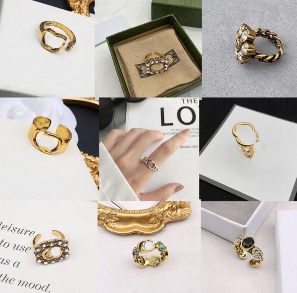 16style fashion designer band rings g letter 18k gold plated jewelry woman man couple lover wedding promise diamond open adjustable engageme, Silver
16style fashion designer band rings g letter 18k gold plated jewelry woman man couple lover wedding promise diamond open adjustable engageme, Silver