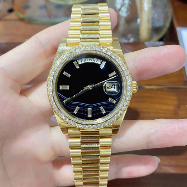 date montre de luxe 40mm mens womens watches 2813 automatic movement full stainless steel watch waterproof luminous mechanical wristwatches, Slivery;brown
date montre de luxe 40mm mens womens watches 2813 automatic movement full stainless steel watch waterproof luminous mechanical wristwatches, Slivery;brown