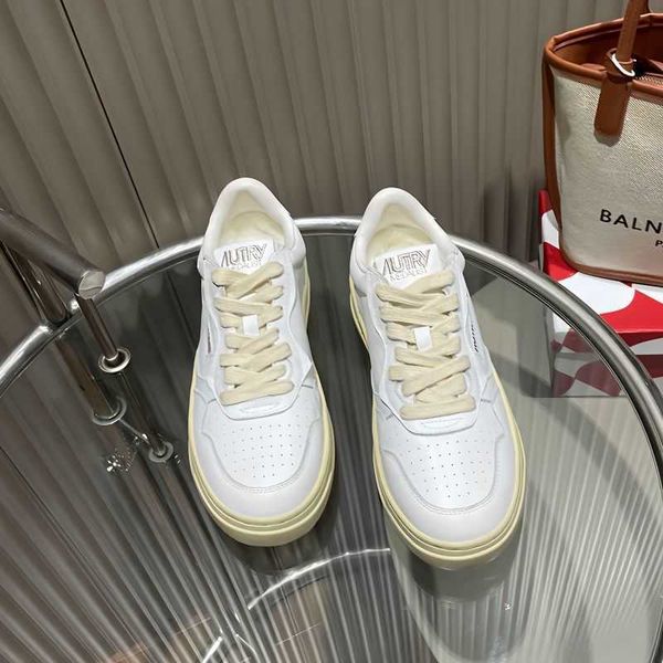 autries leather small white shoes women's korean thick bottom layer cow leather round head skate shoe ept sports casual board shoes, Black
autries leather small white shoes women's korean thick bottom layer cow leather round head skate shoe ept sports casual board shoes, Black