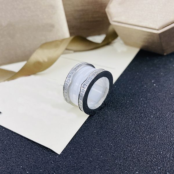 new popular luxurys fashion designers bur design for women classic ceramic ring jewelry couple rings party wedding gift, Silver
new popular luxurys fashion designers bur design for women classic ceramic ring jewelry couple rings party wedding gift, Silver