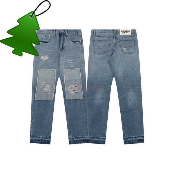 clothing galleryes depts distressed ripped jeans motocycle denim pant worn men's ins loose casual straight pants hip hop trousers, Blue
clothing galleryes depts distressed ripped jeans motocycle denim pant worn men's ins loose casual straight pants hip hop trousers, Blue