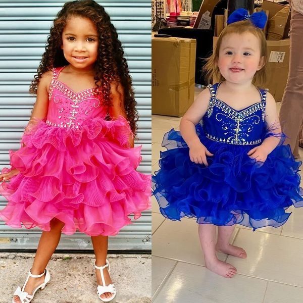 glitz cupcake pageant dress for little girl crystal ruffle kid birthday cocktail rising star on-stage formal event party gown infant toddler, White;blue
glitz cupcake pageant dress for little girl crystal ruffle kid birthday cocktail rising star on-stage formal event party gown infant toddler, White;blue