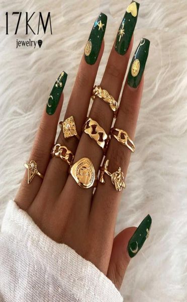 17km bohemian gold chain rings set for women fashion boho coin moon rings party 2021 trend jewelry gift q07086497055, Silver
17km bohemian gold chain rings set for women fashion boho coin moon rings party 2021 trend jewelry gift q07086497055, Silver