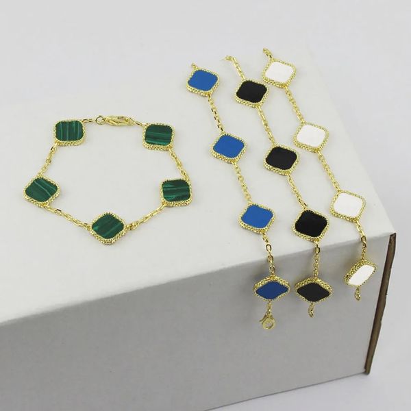 fashion classic cleef 4/four leaf clover charm bracelets bangle chain 18k gold agate shell mother-of-pearl for women&girl wedding mother, Golden;silver
fashion classic cleef 4/four leaf clover charm bracelets bangle chain 18k gold agate shell mother-of-pearl for women&girl wedding mother, Golden;silver