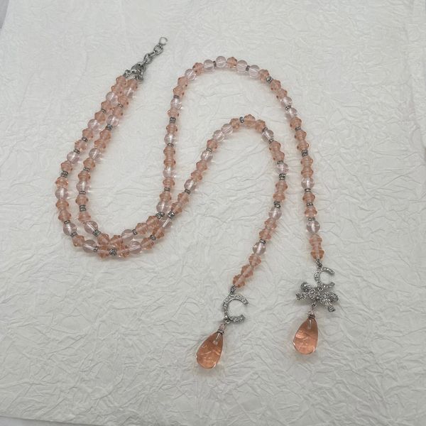 2023 luxury quality charm pendant necklace with diamond and pink color beads in gold plated have box stamp ps7209b, Silver
2023 luxury quality charm pendant necklace with diamond and pink color beads in gold plated have box stamp ps7209b, Silver