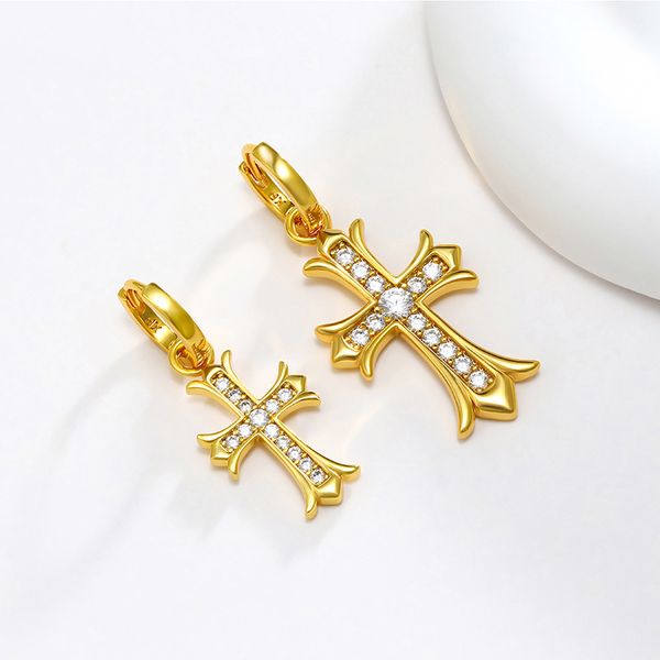 women dangle earrings paved zircon cross 18k gold color personalized earrings shiny jewelry, Silver
women dangle earrings paved zircon cross 18k gold color personalized earrings shiny jewelry, Silver
