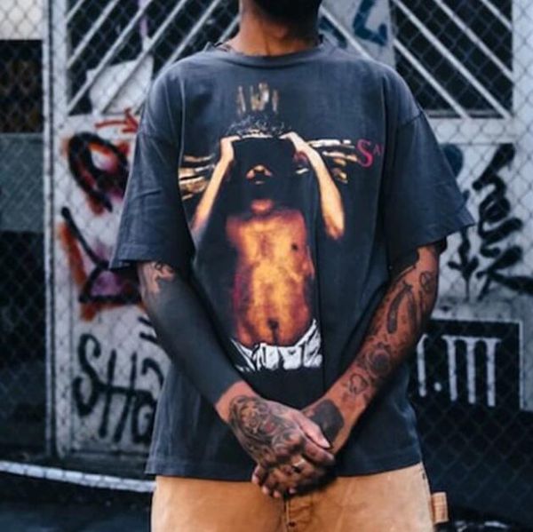summer print oversized t shirt washed old vintage short sleeve casual loose t-shirt, Black;brown
summer print oversized t shirt washed old vintage short sleeve casual loose t-shirt, Black;brown