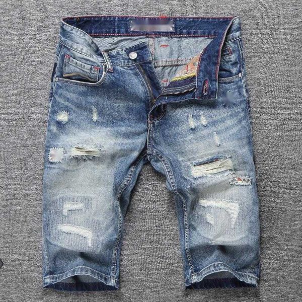 men's jeans men's italian style fashion men retro blue embroidery destroyed ripped denim shorts patches designer hip hop short men
men's jeans men's italian style fashion men retro blue embroidery destroyed ripped denim shorts patches designer hip hop short men