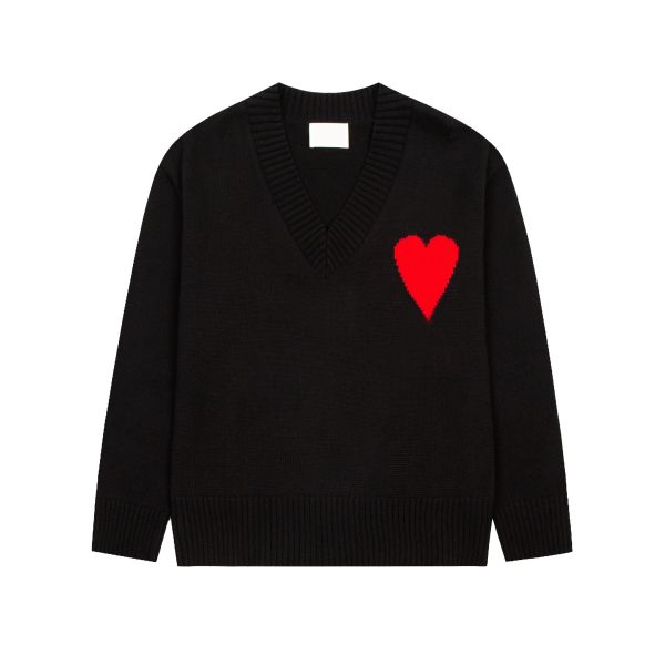 autumn winter pullover sweater love amies embroidered jacquard paris fashion loose casual knitwear amis for men and womenv, White;black
autumn winter pullover sweater love amies embroidered jacquard paris fashion loose casual knitwear amis for men and womenv, White;black