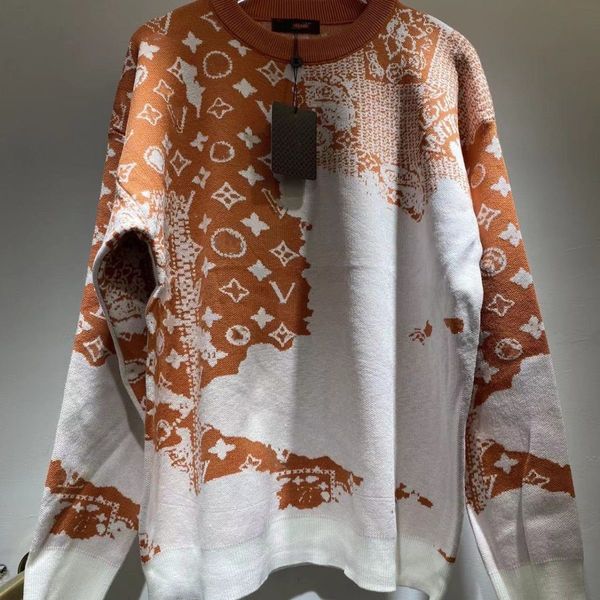 llspring and autumn new fashion letter splicing jacquard loose pullover long sleeve lazy style knitwear designer high-end luxury men's, White;black
llspring and autumn new fashion letter splicing jacquard loose pullover long sleeve lazy style knitwear designer high-end luxury men's, White;black