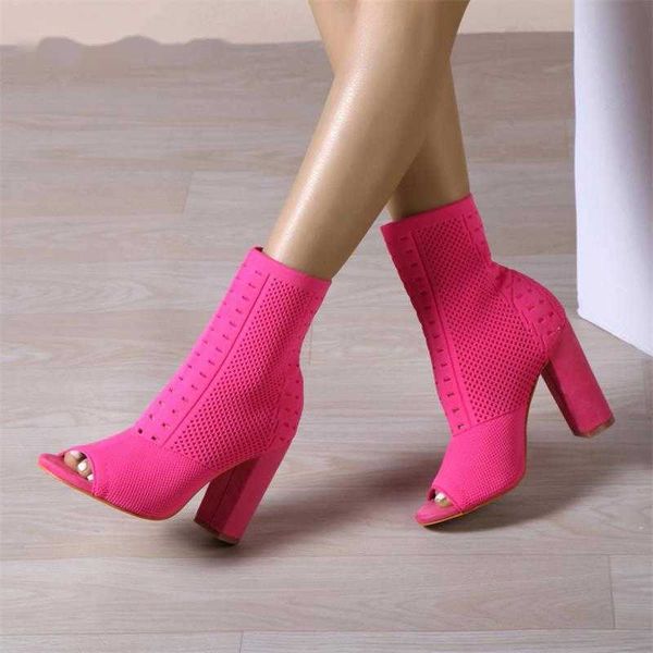 sandals peep toe fashion knitted stretch fabric socks boots women square high heels dance chelsea botines shoes spring/autumn 230511, Black
sandals peep toe fashion knitted stretch fabric socks boots women square high heels dance chelsea botines shoes spring/autumn 230511, Black
