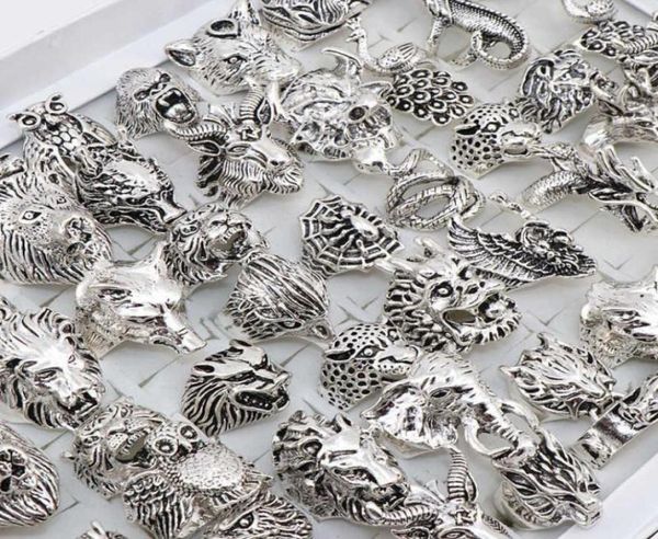 wholesale 20pcs/lots mix owl dragon wolf elephant tiger etc animal style antique vintage jewelry rings for men women 2106235410378, Silver
wholesale 20pcs/lots mix owl dragon wolf elephant tiger etc animal style antique vintage jewelry rings for men women 2106235410378, Silver