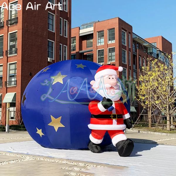 Image of 2.5m H Outdoor Inflatable Santa Claus Christmas EU/Ode to Joy for Xmas Decoration or Party