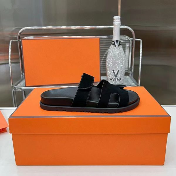 womens designer sandals h thick sole sandals mens sliding sole miter slippers summer flat shoes leisure beach sandals genuine leather box, Black
womens designer sandals h thick sole sandals mens sliding sole miter slippers summer flat shoes leisure beach sandals genuine leather box, Black