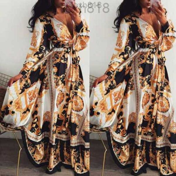 women boho wrap summer lond dress holiday maxi loose sundress floral print v-neck long sleeve elegante dresses cocktail party women clothes, Black;gray
women boho wrap summer lond dress holiday maxi loose sundress floral print v-neck long sleeve elegante dresses cocktail party women clothes, Black;gray