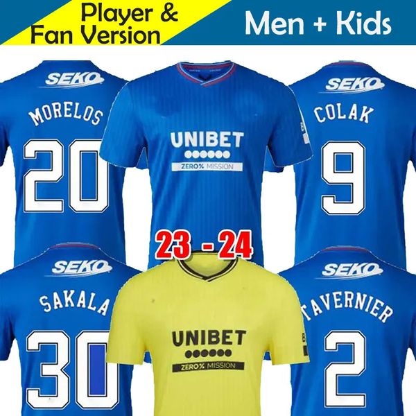 23 24 rangers men soccer jerseys ac/dc 2023 2024 home shirt glasgow colak roofe hagi barker morelos tavernier kent tillman fashion jr footba, Black;yellow
23 24 rangers men soccer jerseys ac/dc 2023 2024 home shirt glasgow colak roofe hagi barker morelos tavernier kent tillman fashion jr footba, Black;yellow