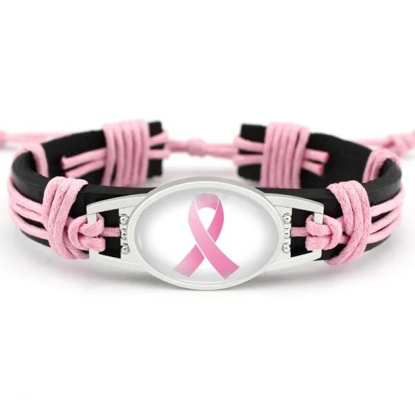 fighter breast cancer awareness pink ribbon charm leather bracelets yellow ribbon woven rope bangle for women statement jewelry gifts, Golden;silver
fighter breast cancer awareness pink ribbon charm leather bracelets yellow ribbon woven rope bangle for women statement jewelry gifts, Golden;silver
