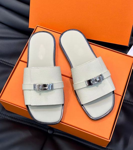 perfect summer brand gabriel men sandals shoes calfskin leather man slippers slip on beach slide flats boys palladium-plated kelly buckle ca, Black
perfect summer brand gabriel men sandals shoes calfskin leather man slippers slip on beach slide flats boys palladium-plated kelly buckle ca, Black