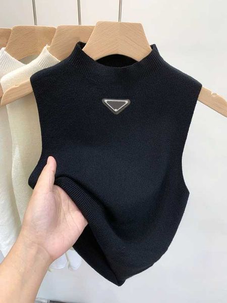 fashion brand women's sweater vest designer style ins women's tank popular women's knitted tank summer ice feel vest underlay, White
fashion brand women's sweater vest designer style ins women's tank popular women's knitted tank summer ice feel vest underlay, White