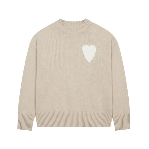 autumn winter pullover sweater love amies embroidered jacquard paris fashion loose casual knitwear amis for men and womenc, White;black
autumn winter pullover sweater love amies embroidered jacquard paris fashion loose casual knitwear amis for men and womenc, White;black