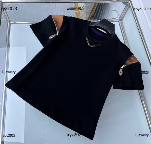 women designer t-shirt tees multi color optional round neck short sleeve zipper design sleeves #multiple product, White
women designer t-shirt tees multi color optional round neck short sleeve zipper design sleeves #multiple product, White