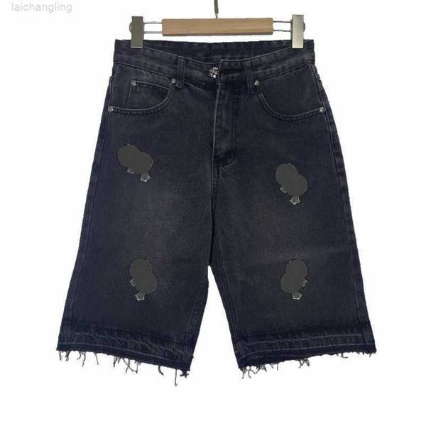 men's shorts summer chrome cross denim chromees hearts designer womens fashion heart and american street vbg3, White;black
men's shorts summer chrome cross denim chromees hearts designer womens fashion heart and american street vbg3, White;black