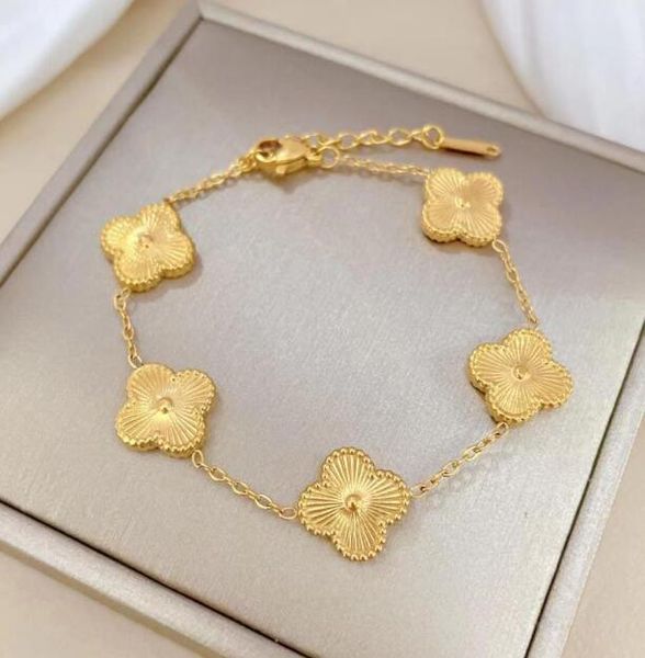 designer lucky elegant charm bracelet cleef fashion vintage 5 motifs bracelets clover leaf necklace luxury design wedding jewelry van 4/four, Black
designer lucky elegant charm bracelet cleef fashion vintage 5 motifs bracelets clover leaf necklace luxury design wedding jewelry van 4/four, Black